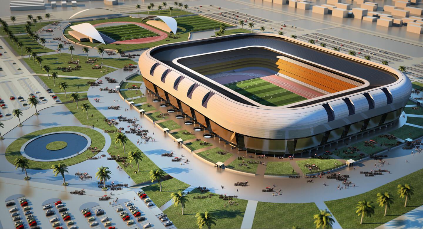 Baghdad International Stadium project with a capacity of 60 thousand spectators