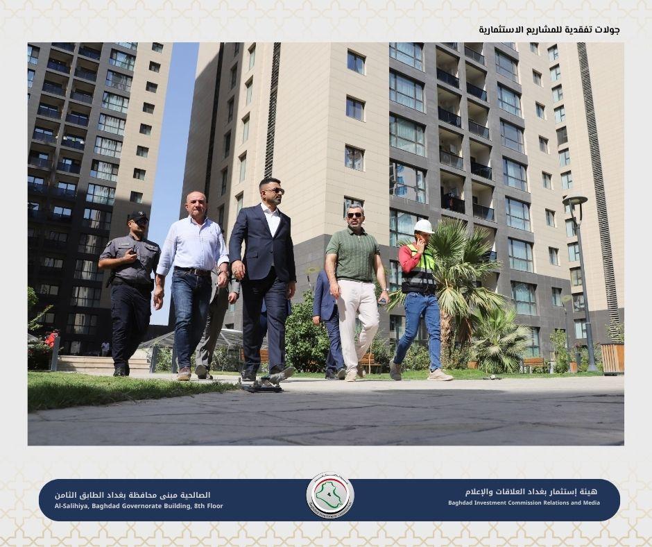 الربيعي يتفقد مجمع النسيم السكني ويؤكد على أهمية تسريع وتيرة العمل فيه