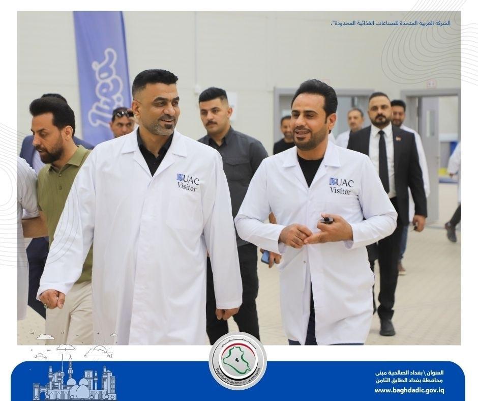 دعماً للقطاع الصناعي : الربيعي يزور مصنعاً في العاصمةِ بغداد.