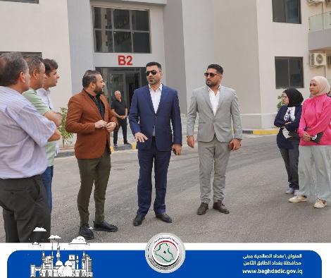 في إطار دعم المشاريع السكنية ببغداد : الربيعي يزور مشروع الرفاه في البلديات