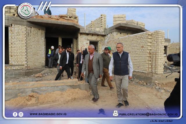 إستثمار بغداد تطلع ميدانياً على تطور مراحل العمل وإرتفاع نسب إنجاز المشاريع السكنية ا
