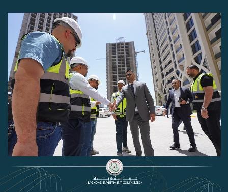 إستثمار بغداد : الربيعي يستمر بجولاته الميدانية لزيارة المشاريع الإستثمارية ومتابعة س
